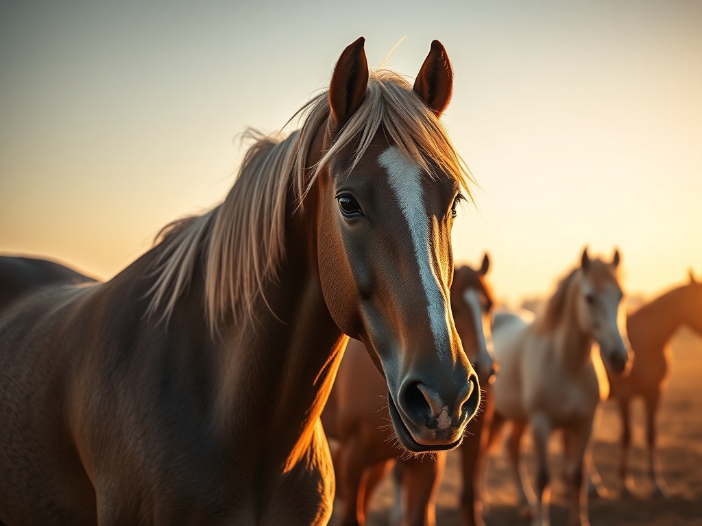 Cavalo de alta performance em movimento, simbolizando a genética equina avançada